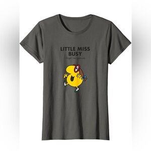 Little Miss Busy Graphic Shirt - Gray
